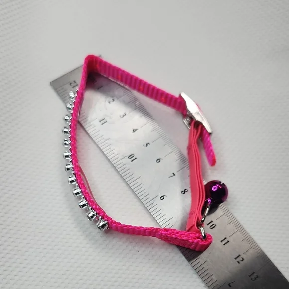 Pink Rhinestone Cat Collar - Picture 10 of 11